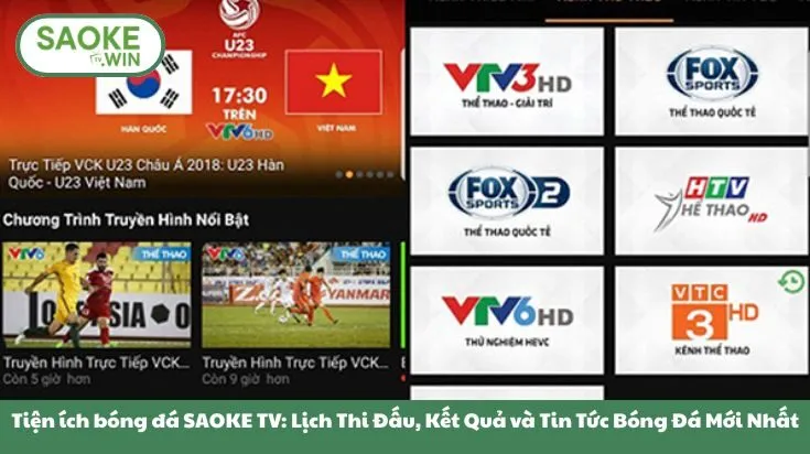 Saoketv 🎖️ Link Xem Bóng Đá Saoke TV Chính Thức Số #1 2026 37 Tiện ích bóng đá SAOKE TV: Lịch Thi Đấu, Kết Quả và Tin Tức Bóng Đá Mới Nhất
